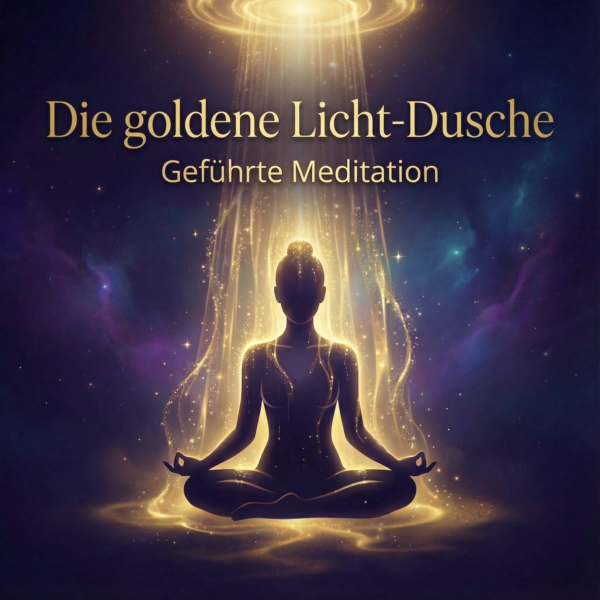 Die goldene Lichtdusche – Meditationscover